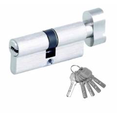 Zaha 90mm Pin Cylinder with 5 Ultra Keys, ZHPCU, Finish: BSN