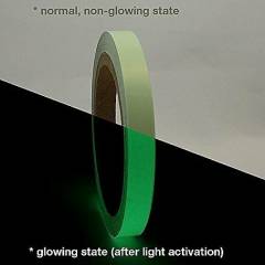 Clickforsign 1 Inch Night Glow Vinyl Safety Tape, Length: 50 ft