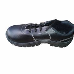 Challenger Steel Toe Leather Black Safety Shoes, Size: 6 (Pack of 10)