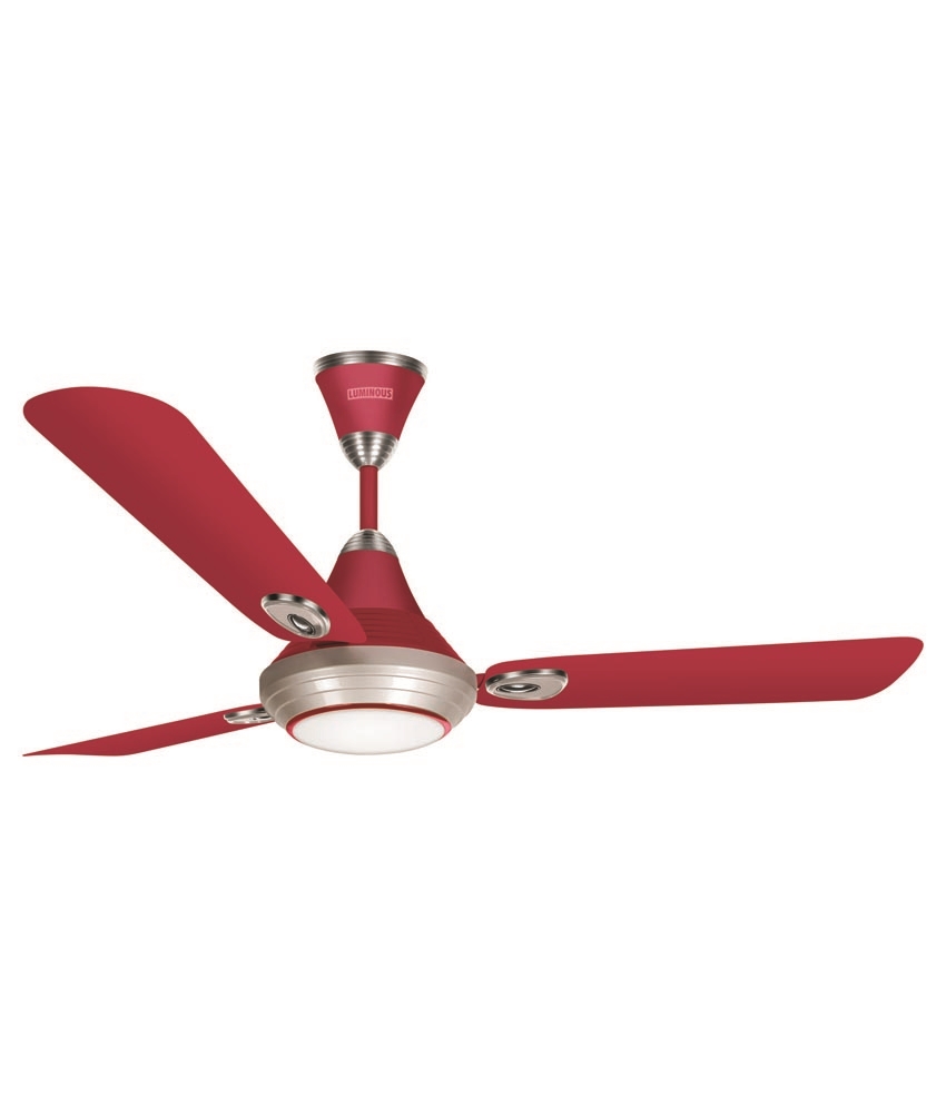 Buy Lumaire 1200mm Ceiling Fan With Led Colour Wine Red