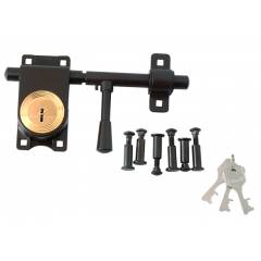 Link 270mm 6 Bolt Brown Aldrop Rod Lock With 3 keys, L08-LRLS-11