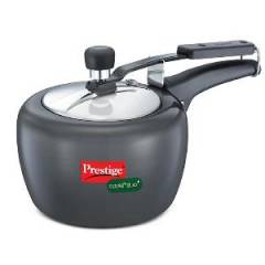 Prestige Apple Duo Plus 3 Litre Hard Anodized Inner Lid Aluminium Pressure Cooker, 20425