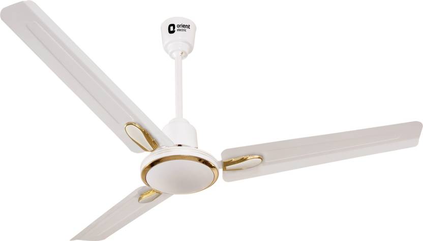 Orient 320rpm Summer Chill White Ceiling Fan Sweep 1200 Mm