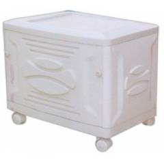 Luminous White Trolley for Inverter and Battery, Weight: 4 kg