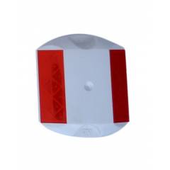 KT White Stud with Red Reflector (Pack of 10)