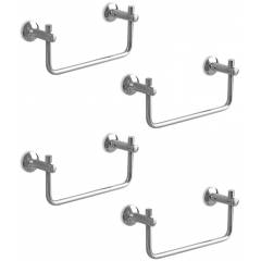 Abyss ABDY-1050 Glossy Finish Stainless Steel Towel Ring/Napkin Ring (Pack of 4)