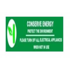 Signtech Conserve Energy Sign Board, GS-31