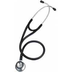 CardiacCheck 24 Inch Black Satinless Steel Stethoscope, CADCHSTHOCR