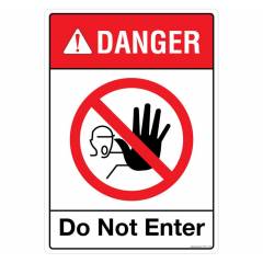 Safety Sign Store Danger: Do Not Enter Sign Board, FS811-A3PC-01