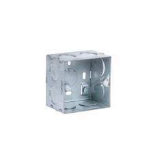 GM Flush Mounting Metal Gang Box, JM-02-001, Dimension: 77x75x50 mm