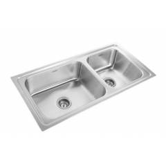 Neelkanth NK-DB19M Matt Double Bowl Stainless Steel Sink