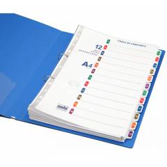 Solo 12 Pieces A4 Separator Set with Index, SP512 (Pack of 10)