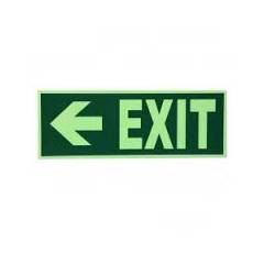 Mediateckboards ELA-036 Exit Left Arrow, Size: 4x12 in