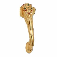 SmartShophar 10 Inch Brass Gold Gajraj Pull Handle, 53006-PHGG-GL10