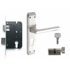 Godrej NEH 05 200mm 2C Door Handle with Lock Set, 7110