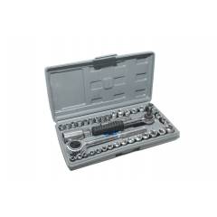 Attrico 1/4 Inch & 3/8 Inch Ratchet Handle Socket Set, ARH-1/4 & 3/8