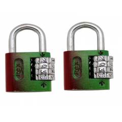 SmartShophar 4 Digit Zinc Medium Num Lock Padlock, 54026-PL4D-Z00-P2 (Pack of 2)