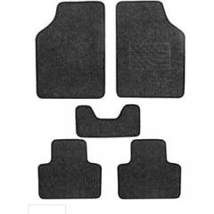 Oscar 5 Pieces Black Carpet Car Mats Set for Toyota Etios Liva
