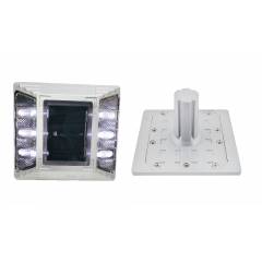 Asian Loto Aluminium Solar White Road Stud, ALC-ARS-W