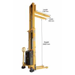 Godrej MS 1024 Semi Electric Stackers, Load Capacity: 1000 kg