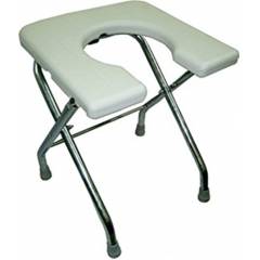 Albio WA-33 Delux Invalid U-Cut Folding Commode Stool