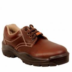 Acme AP-27 Sodium Steel Toe Low Ankle Brown Safety Shoes, Size: 6