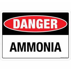 Safety Sign Store Danger: Ammonia Sign Board, SS109-A5PC-01
