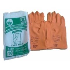 Tee Pee 22 Inch Orange Industrial Rubber Hand Gloves (Pack of 10)