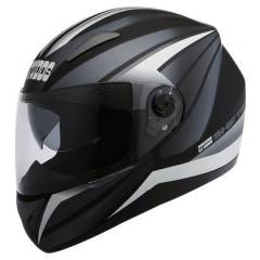 Studds Shifter D2 Matt Black Grey Full Face Bike Helmet, Size (XL, 600 mm)