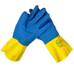 Midas Blue Capitol Natural Rubber Gloves (Pack of 10)