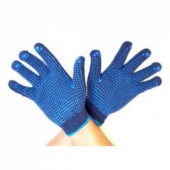 Gripwell 50g Regular Blue PVC Dotted Gloves (Pack of 100)