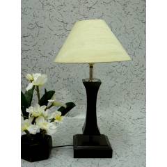 Tucasa Flamingo Wooden Table Lamp with Khadi Shade, LG-1108
