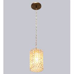 The Brighter Side Golden Cylinder Small Hanging Light