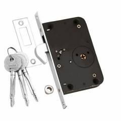 Ramson Cruise Iron Sliding Cupboard Lock with 3 Cross Keys