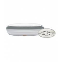 Milton Slimtron Electron 2 Container Gray & White Lunch Box, M1019-MSTW-04