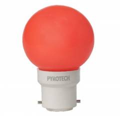 Pyrotech 0.5W LED Red Deco Bulb, PE-DB-005-R (Pack of 4)