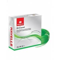 Havells 4 Sq mm FRLSH Single Core Green Flexible Cable, WHFFFNGL14X0, Length: 180 m