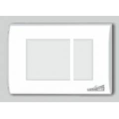 Cornetto Pearl 3 Module Plate 4x3, 524 (Pack of 10)