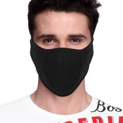 Gliders Black Skin Friendly Cotton Face Mask (Pack of 10)