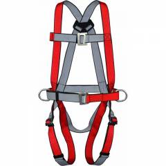 Allen Cooper Red 5 Point Adjustable Full Body Polypropylene Harness, 1011012_PP17