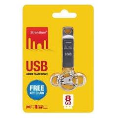 Strontium SR16GSLAMMO 8GB Silver Pendrive