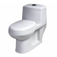Varmora Off White Ventus Series P Trap One Piece Water Closet, Dimensions: 700x375x670 mm