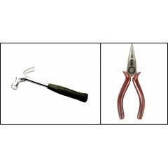 I-Tools Rubber Grip Hammer and Long Nose Plier (Pack of 2)