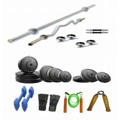 Arnav Combo of 16kg Plates & 7 Accessories Home Gym, OSB-700502