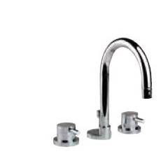 Jaquar Ivory Gold Florentine Three Hole Basin Mixer, FLR-5191N