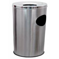 SBS 36 Litre Stainless Steel Ash Can Bin, Size: 10x28 inch