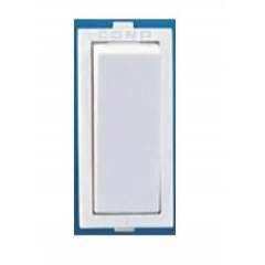 Cona 16A White Plastic 1 Way Switch