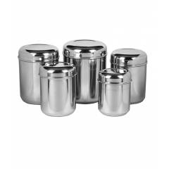 MLT Set of 5 Silver Canister