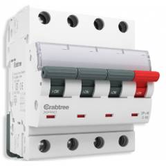 Crabtree Xpro 40A Triple Pole & Neutral C Curve MCB, DCMJCTNF040
