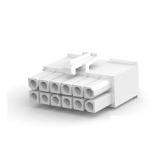 Tyco 4.14mm Nylon Wire to Wire 12P Mini Umnl Housing Plug, 770581-1